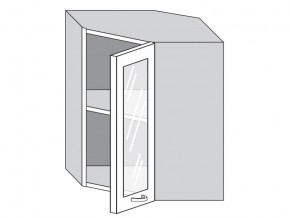 1.60.3у Шкаф настенный (h=720) угловой на 600мм со стекл. дверцей в Арамиле - aramil.магазин96.com | фото