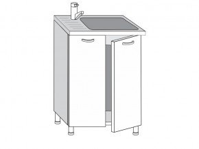 2.60.2мн Шкаф-стол на 600мм под накладную мойку с 2-мя дверцами в Арамиле - aramil.магазин96.com | фото