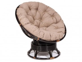 Кресло-качалка Papasan w 23/01 B с подушкой Antique brown, экошерсть Коричневый в Арамиле - aramil.магазин96.com | фото