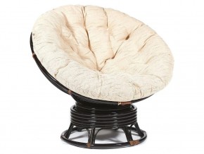 Кресло-качалка Papasan w 23/01 B с подушкой Antique brown, ткань Старт в Арамиле - aramil.магазин96.com | фото