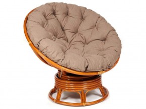 Кресло-качалка Papasan w 23/01 B с подушкой Cognac, экошерсть Коричневый в Арамиле - aramil.магазин96.com | фото