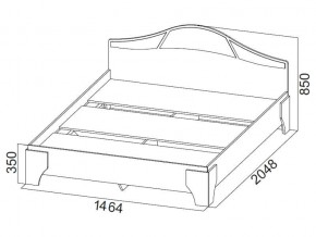 Кровать двойная (Без матраца 1,4*2,0) в Арамиле - aramil.магазин96.com | фото