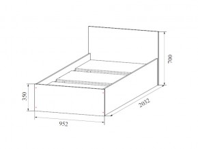 Кровать одинарная (Без матраца 0,9*2,0) в Арамиле - aramil.магазин96.com | фото